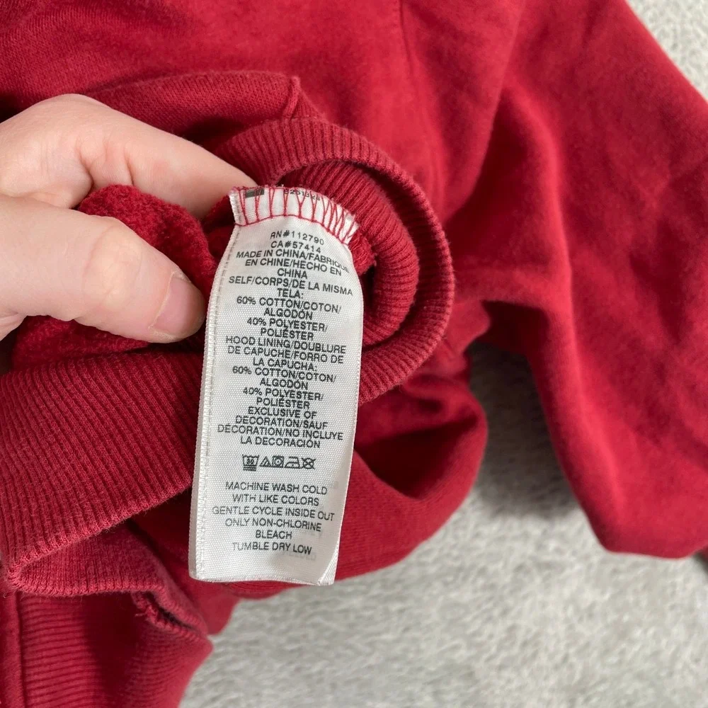 True Religion Zip Up Hoodie Mens Medium Red Buddha World Tour‎ Graphic Y2K Style